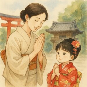 七五三のお祝い仕出し（松山エリアの配達・宅配イメージ）