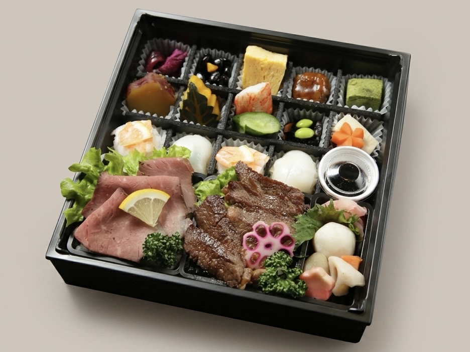 和風焼肉とローストビーフ・手まり寿司御膳 税込2,700円｜役員研修・特別講師・来賓用